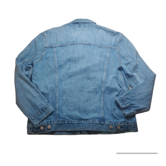 Vintage USA Levi's Trucker Jean Jacket Adult Sz XL Biker Streetwear Blue Denim - Picture 2 of 10